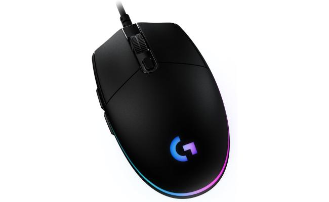 Logitech G203 LIGHTSYNC RGB Wired Gaming Mouse – 8,000 DPI, Rainbow Optical Effect, Black
